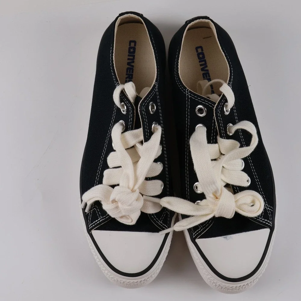 Converse Sneakers CT Throwback OX Black Canvas 8.5 Womens NEW